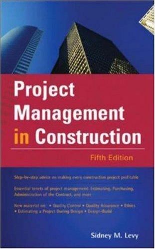 Cover for Project Management in Construction (McGraw-Hill Professional Engineering)