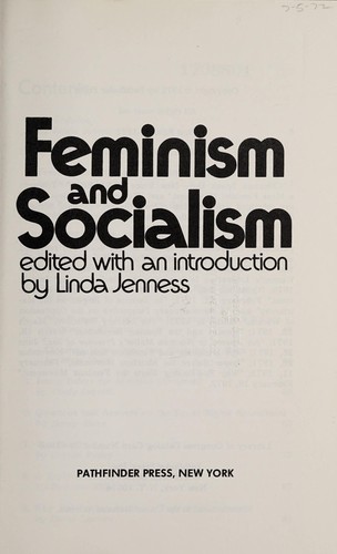 Cover for Feminism and socialism.