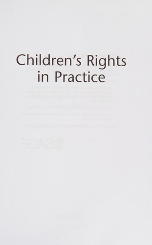 Cover for Children's rights in practice
