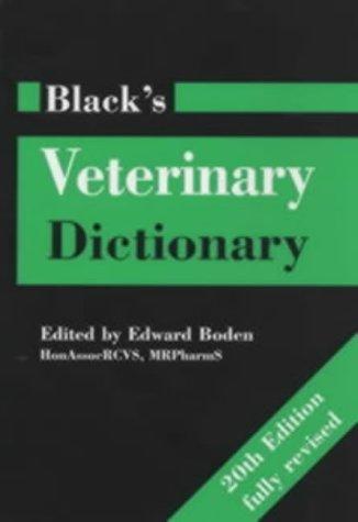 Cover for Black's Veterinary Dictionary (Reference)