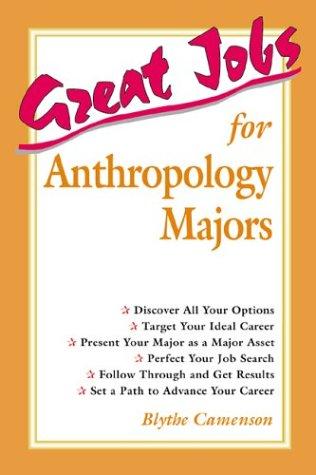 Cover for Great jobs for anthropology majors