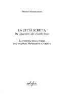 Cover for La città scritta