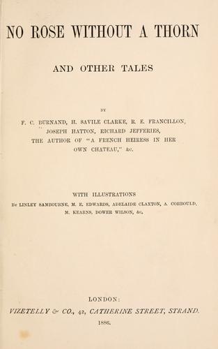 Cover for No rose without a thorn and other tales