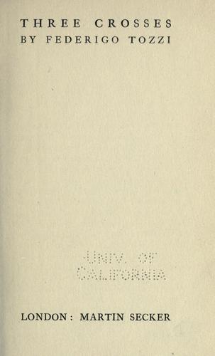 Cover for Three crosses.