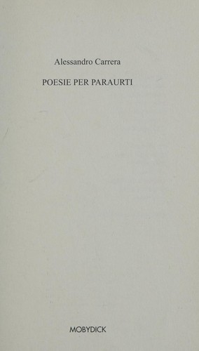 Cover for Poesie per paraurti
