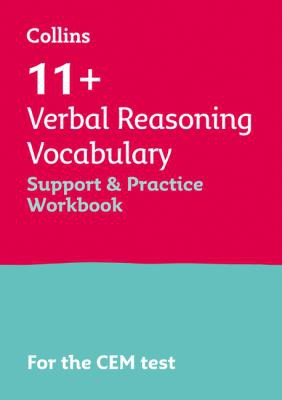 Cover for 11+ Verbal Reasoning Vocabulary Support and Practice Workbook