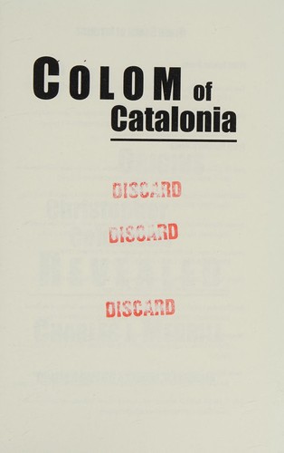 Cover for Colom of Catalonia