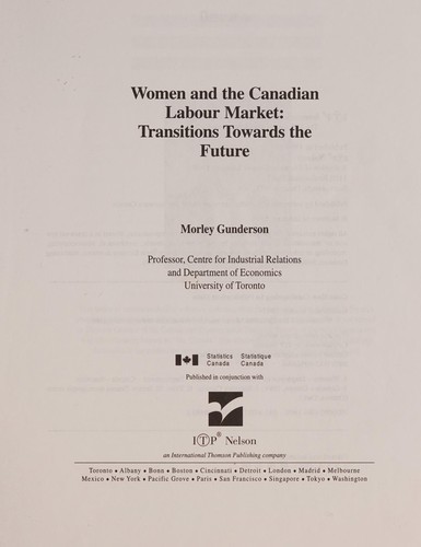 Cover for Women and the Canadian labour market