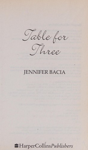 Cover for Table for Three