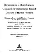 Cover for Réflexions sur la liberté humaine