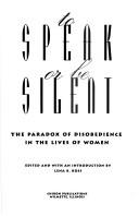 Cover for To Speak or Be Silent