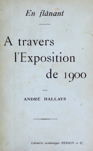 Cover for A travers lÉxposition de 1900