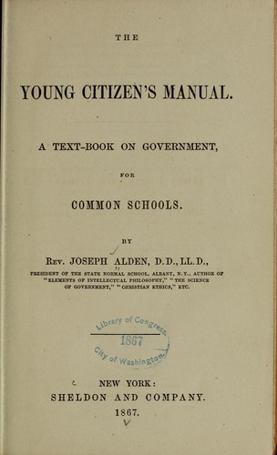 Cover for The young citizen's manual