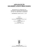Cover for Advances in solidification processes