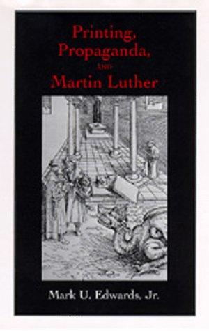 Cover for Printing, propaganda, and Martin Luther