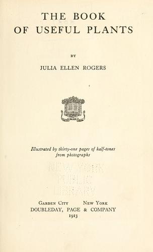Cover for The book of useful plants