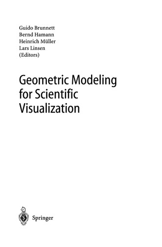 Cover for Geometric Modeling for Scientific Visualization
