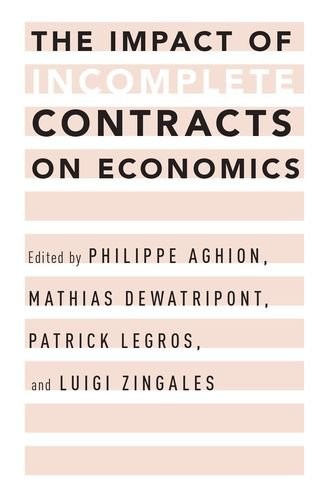 Cover for The Impact of Incomplete Contracts on Economics