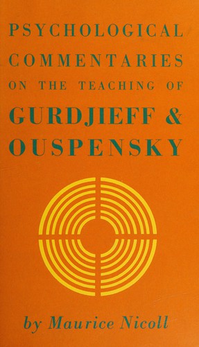 Cover for Psychological Commentaries on the Teaching of Gurdjieff and Ouspensky.