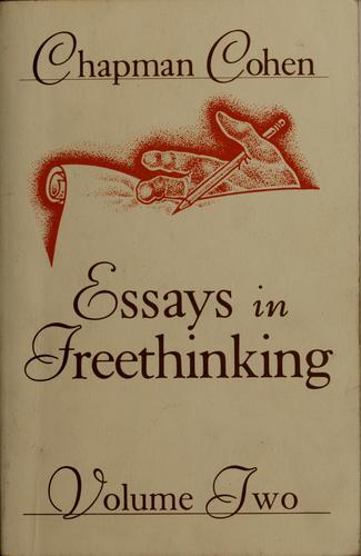 Cover for Essays in freethinking