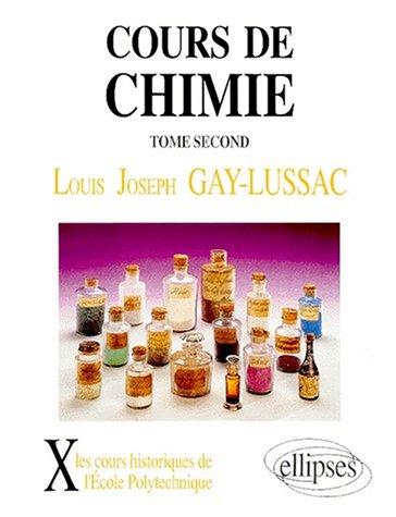Cover for Cours de chimie, volume 2