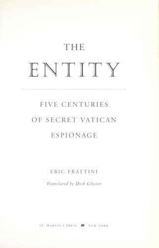 Cover for The entity