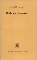 Cover for Recht und Konzern