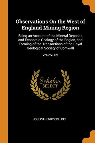 Cover for Observations on the West of England Mining Region