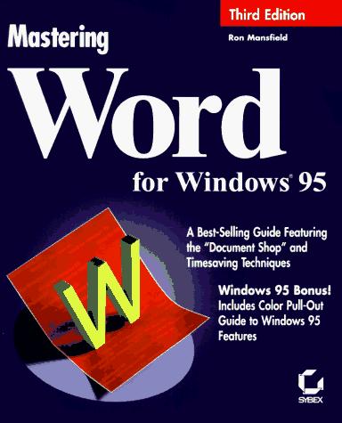 Cover for Mastering Word for Windows 95
