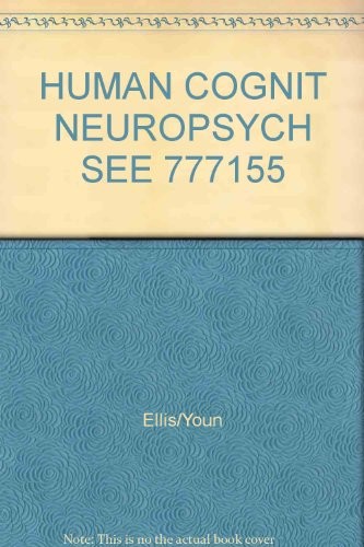 Cover for Human cognitive neuropsychology