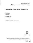 Cover for Optoelectronic interconnects III