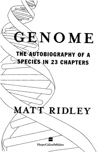 Cover for Genome