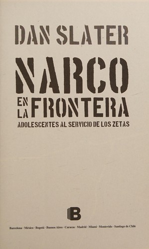 Cover for Narco en la Frontera