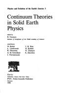 Cover for Continuum theories in solid earth physics