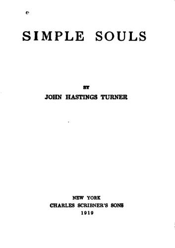 Cover for Simple Souls