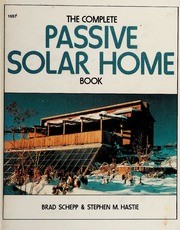 Cover for The complete passive solar home book