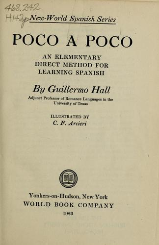 Cover for Poco a poco