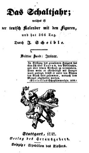Cover for Das schaltjahr; welches ist der teutsch kalender mit den figuren, und hat 366 tag.