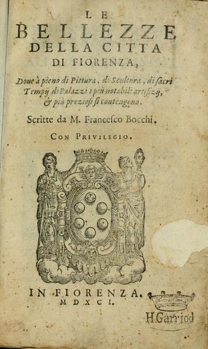 Cover for Le bellezze della citta di Fiorenza