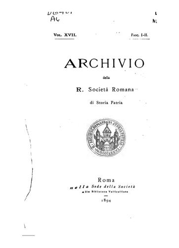 Cover for Archivio