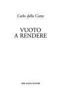Cover for Vuoto a rendere