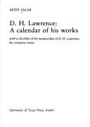 Cover for D. H. Lawrence, a calendar of his works