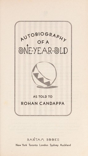 Cover for Autobiography of a one-year-old