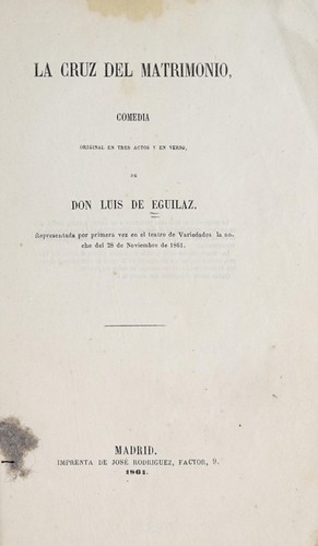 Cover for La cruz del matrimonio
