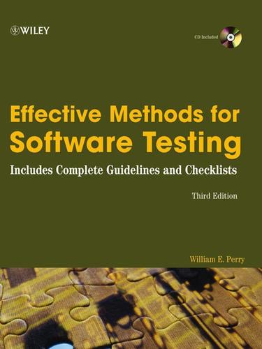 Cover for Effective Methods for Software Testing