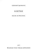 Cover for Goethe