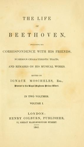 Cover for The life of Beethoven