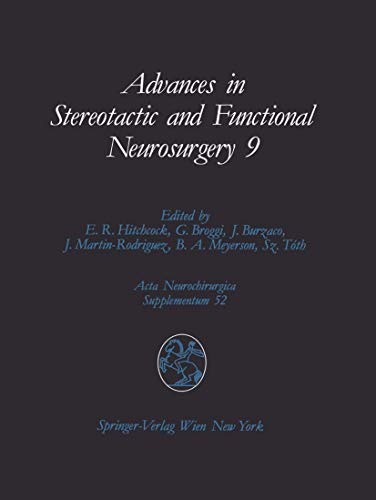 Cover for Advances in stereotactic and functional neurosurgery 9