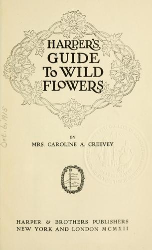 Cover for Harper's guide to wild flowers