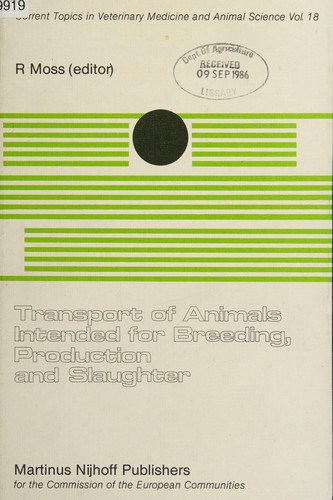 Cover for Transport of animals intended for breeding, production, and slaughter